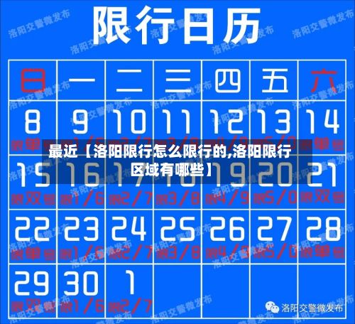 最近【洛阳限行怎么限行的,洛阳限行区域有哪些】-第2张图片