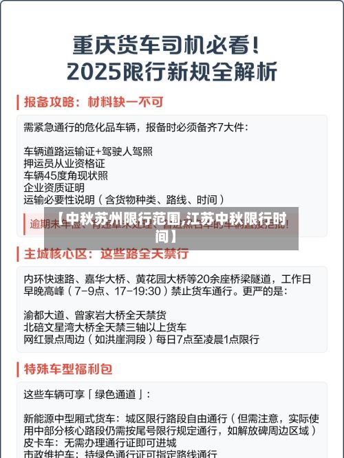 【中秋苏州限行范围,江苏中秋限行时间】-第3张图片