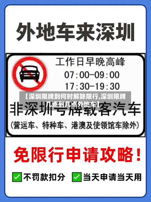 【深圳限牌到何时解除限行,深圳限牌几点到几点外地车】-第2张图片