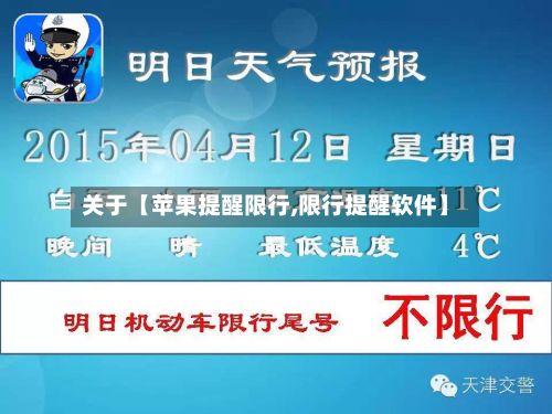 关于【苹果提醒限行,限行提醒软件】