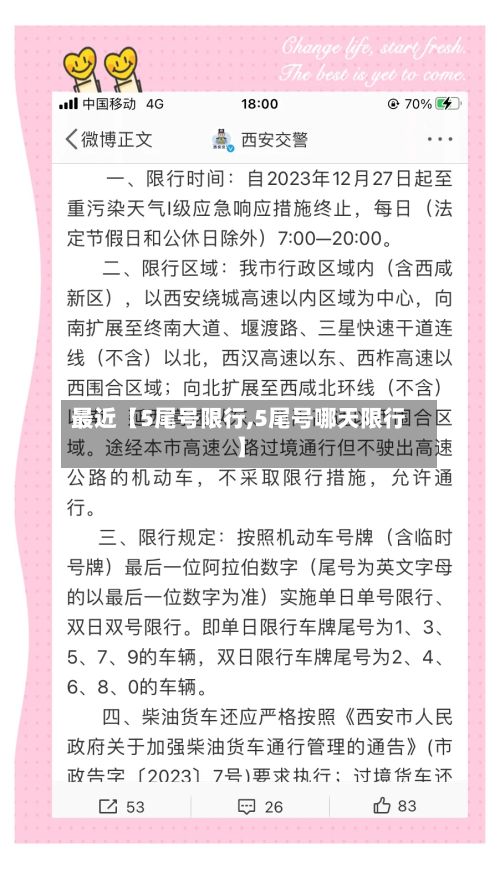 最近【5尾号限行,5尾号哪天限行】