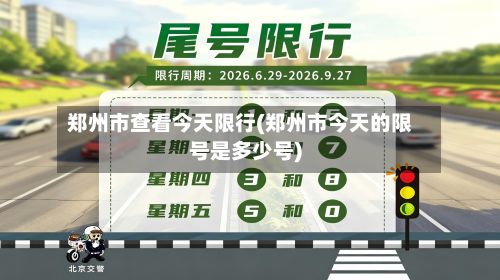 郑州市查看今天限行(郑州市今天的限号是多少号)-第2张图片