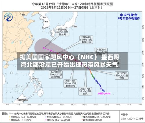 据美国国家飓风中心（NHC） 墨西哥湾北部沿岸已开始出现热带风暴天气