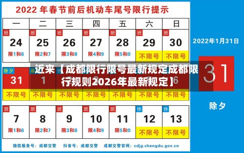 近来【成都限行限号最新规定成都限行规则2026年最新规定】