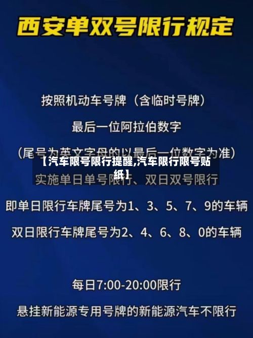 【汽车限号限行提醒,汽车限行限号贴纸】