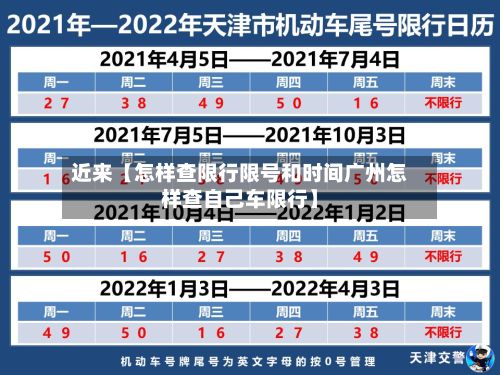 近来【怎样查限行限号和时间广州怎样查自己车限行】