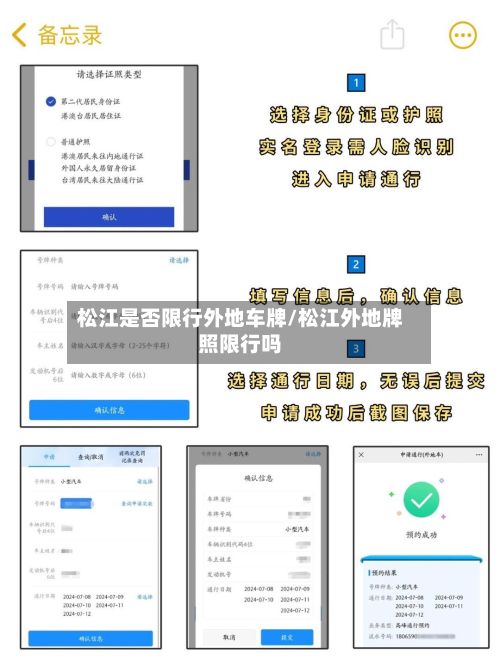 松江是否限行外地车牌/松江外地牌照限行吗-第3张图片