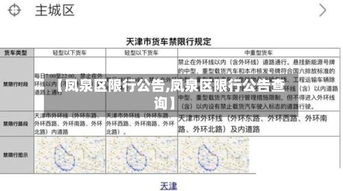 【凤泉区限行公告,凤泉区限行公告查询】-第2张图片