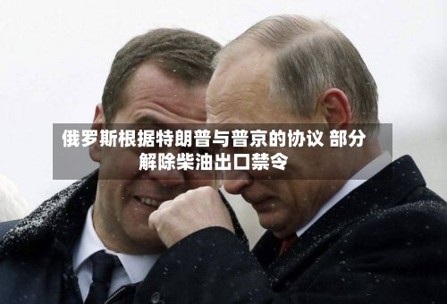 俄罗斯根据特朗普与普京的协议 部分解除柴油出口禁令-第2张图片