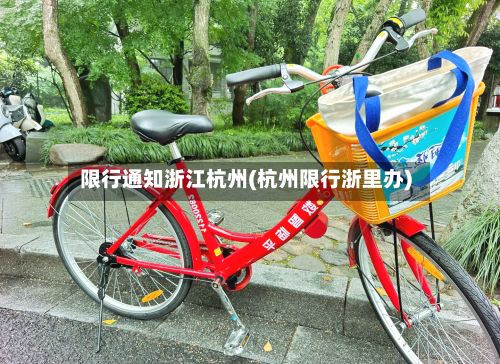 限行通知浙江杭州(杭州限行浙里办)-第2张图片