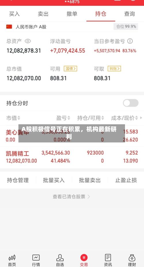 A股积极信号正在积累，机构最新研判-第3张图片