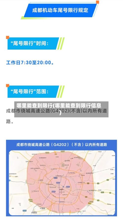 哪里能查到限行(哪里能查到限行信息)