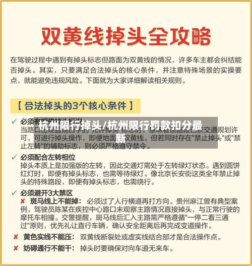 杭州限行掉头/杭州限行罚款扣分最新
