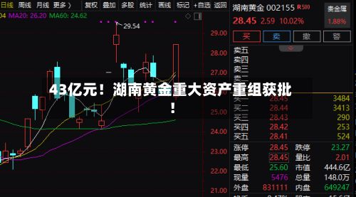 43亿元！湖南黄金重大资产重组获批！