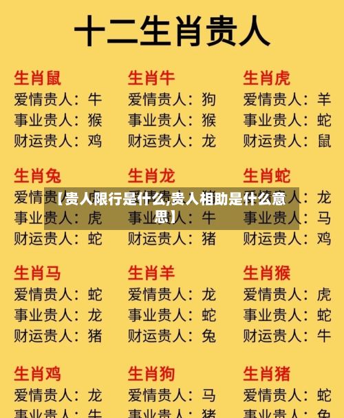 【贵人限行是什么,贵人相助是什么意思】-第2张图片