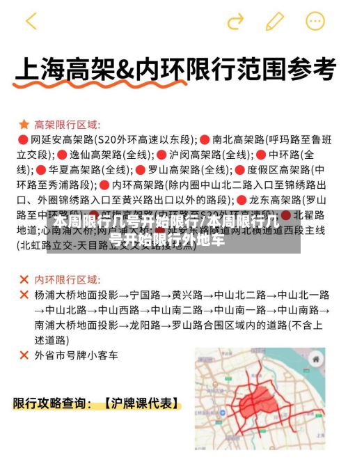 本周限行几号开始限行/本周限行几号开始限行外地车