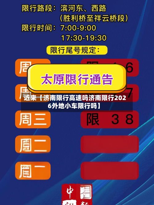 近来【济南限行高速吗济南限行2026外地小车限行吗】-第2张图片