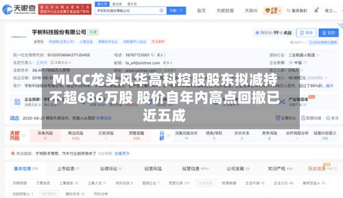 MLCC龙头风华高科控股股东拟减持不超686万股 股价自年内高点回撤已近五成-第1张图片