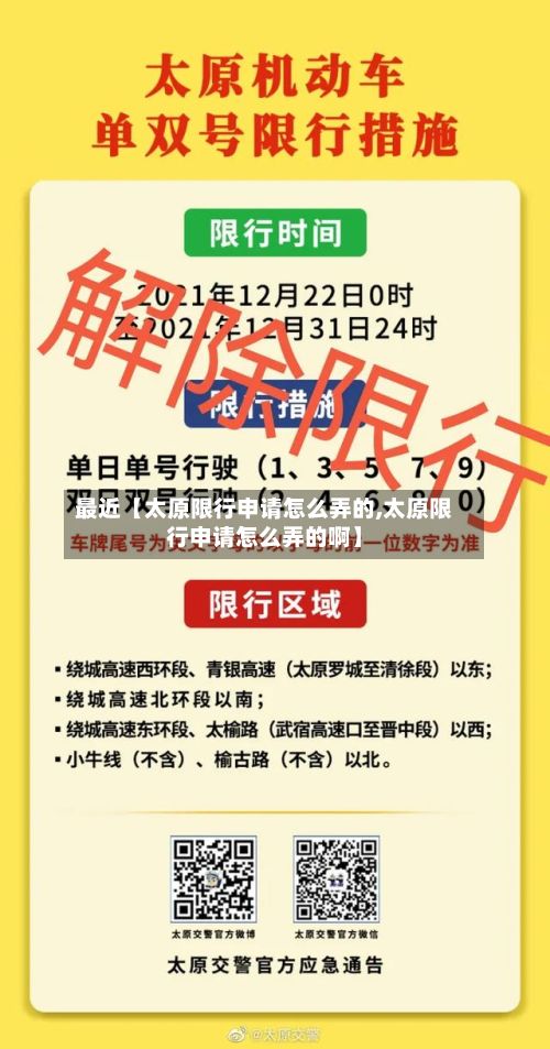 最近【太原限行申请怎么弄的,太原限行申请怎么弄的啊】-第3张图片