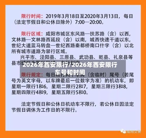 2026年西安限行/2026年西安限行车号和时间-第3张图片