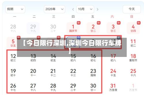 【今日限行深圳,深圳今日限行车牌】