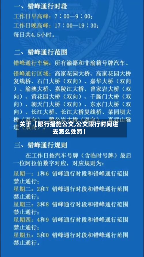 关于【限行措施公交,公交限行时间进去怎么处罚】-第2张图片