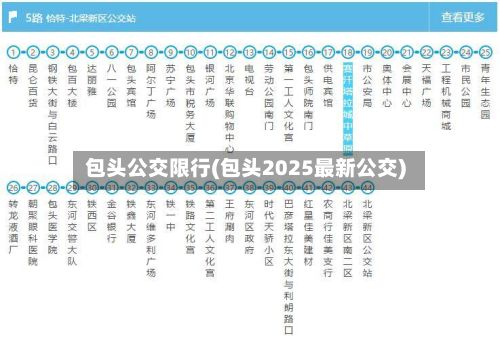 包头公交限行(包头2025最新公交)-第2张图片