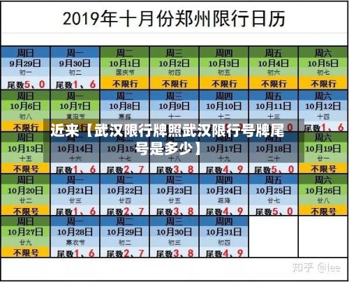 近来【武汉限行牌照武汉限行号牌尾号是多少】-第2张图片