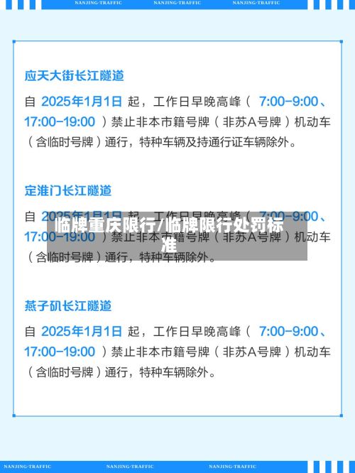 临牌重庆限行/临牌限行处罚标准-第3张图片