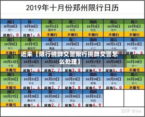近来【限行挑衅交警限行挑衅交警怎么处理】