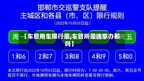 【车管所车限行是,车管所是违章办那吗】-第3张图片