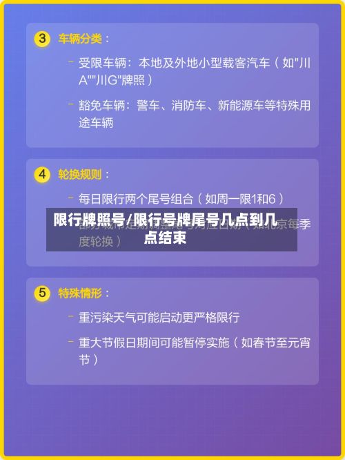 限行牌照号/限行号牌尾号几点到几点结束-第2张图片