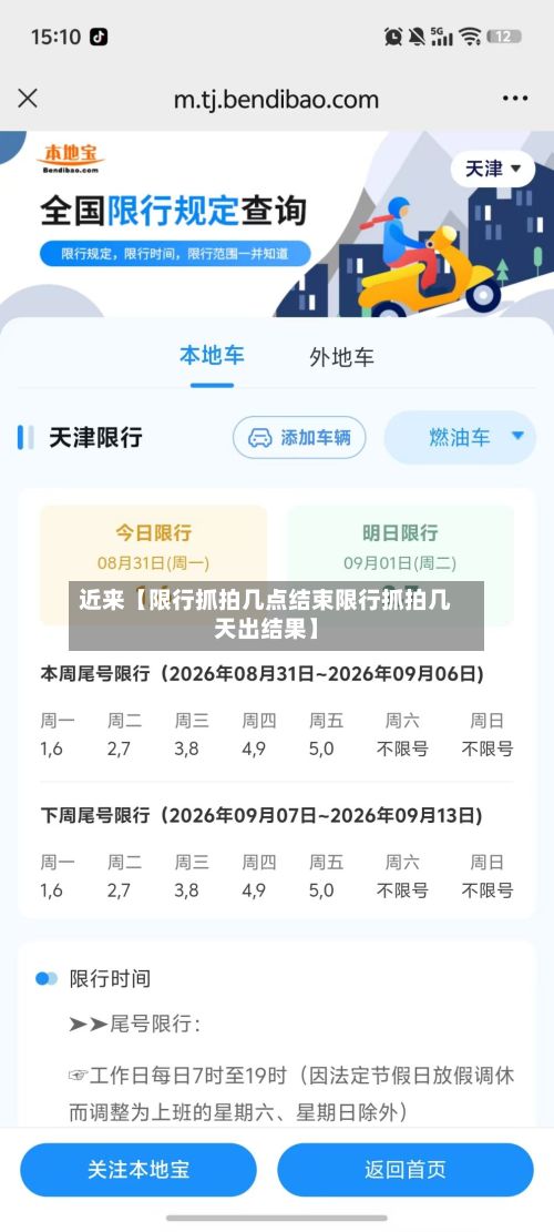 近来【限行抓拍几点结束限行抓拍几天出结果】-第2张图片