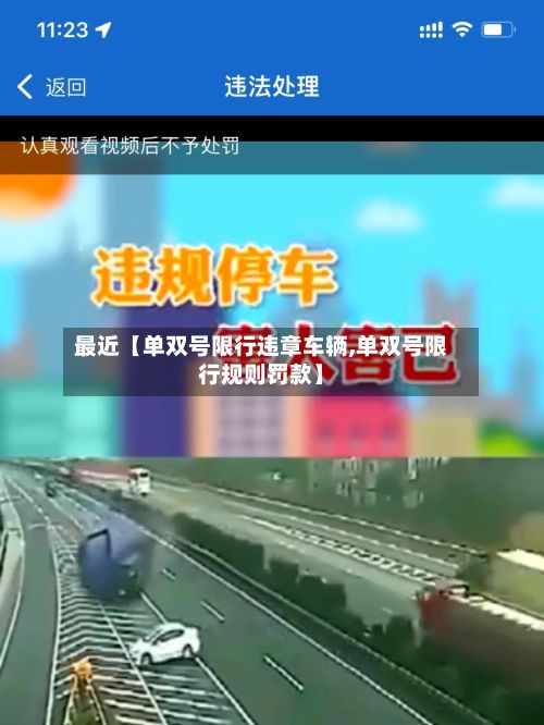 最近【单双号限行违章车辆,单双号限行规则罚款】-第2张图片