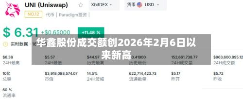 华鑫股份成交额创2026年2月6日以来新高-第2张图片
