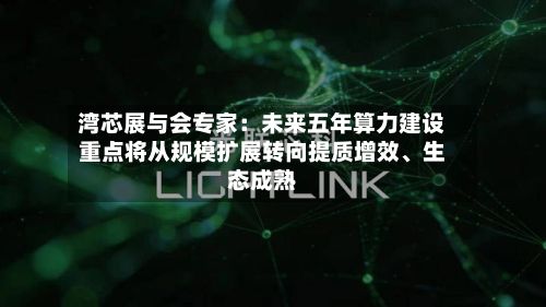 湾芯展与会专家：未来五年算力建设重点将从规模扩展转向提质增效、生态成熟