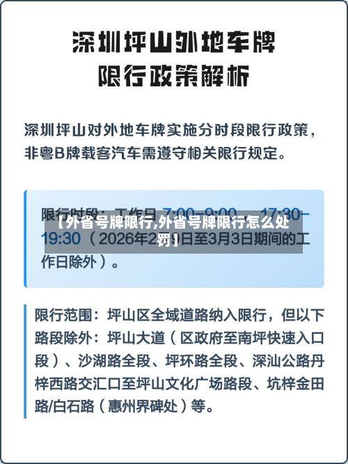 【外省号牌限行,外省号牌限行怎么处罚】-第2张图片