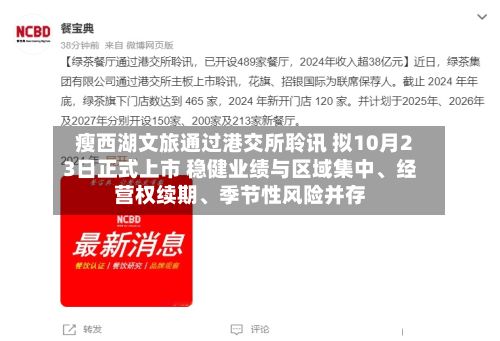 瘦西湖文旅通过港交所聆讯 拟10月23日正式上市 稳健业绩与区域集中	、经营权续期、季节性风险并存-第3张图片