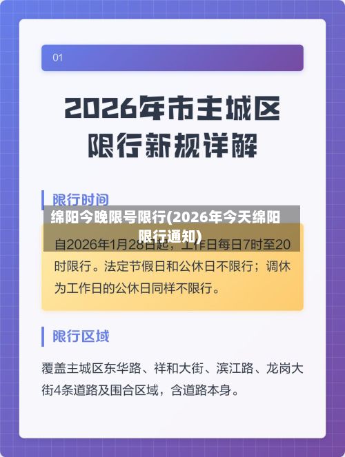 绵阳今晚限号限行(2026年今天绵阳限行通知)