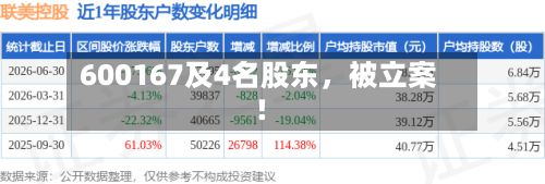 600167及4名股东	，被立案！-第2张图片
