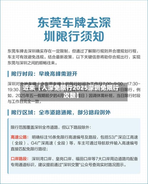 近来【入深免限行2025深圳免限行次数】