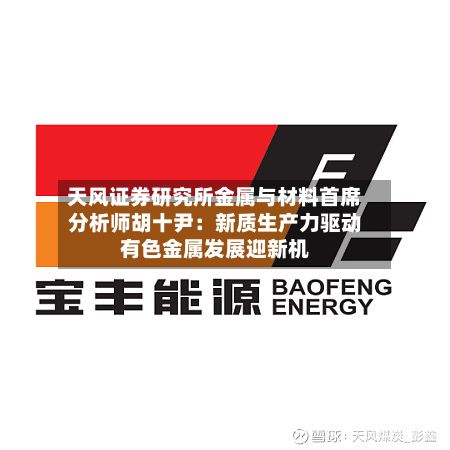 天风证券研究所金属与材料首席分析师胡十尹:新质生产力驱动有色金属发展迎新机-第2张图片