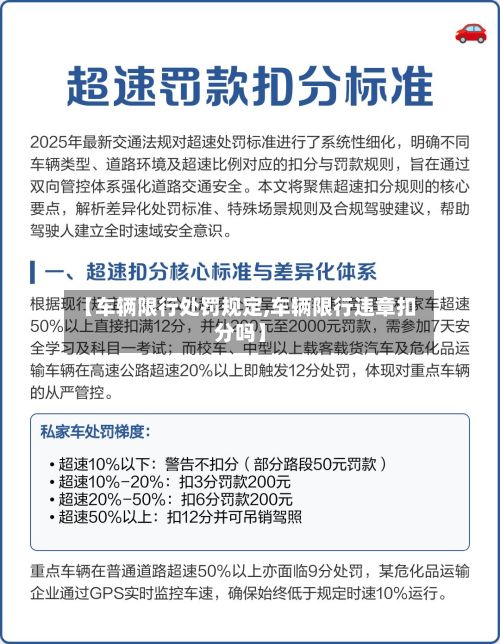 【车辆限行处罚规定,车辆限行违章扣分吗】