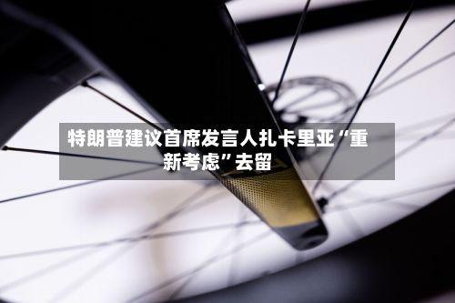 特朗普建议首席发言人扎卡里亚“重新考虑”去留