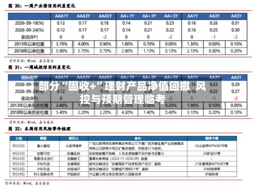 部分“固收+”理财产品净值回撤  风控与预期管理临考-第2张图片
