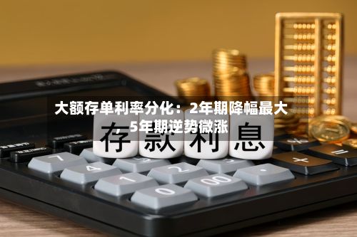 大额存单利率分化：2年期降幅最大	，5年期逆势微涨-第2张图片