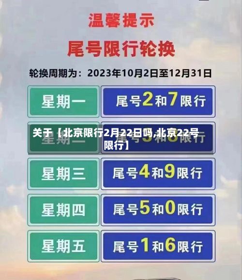 关于【北京限行2月22日吗,北京22号限行】