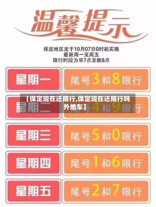 【保定现在还限行,保定现在还限行吗外地车】