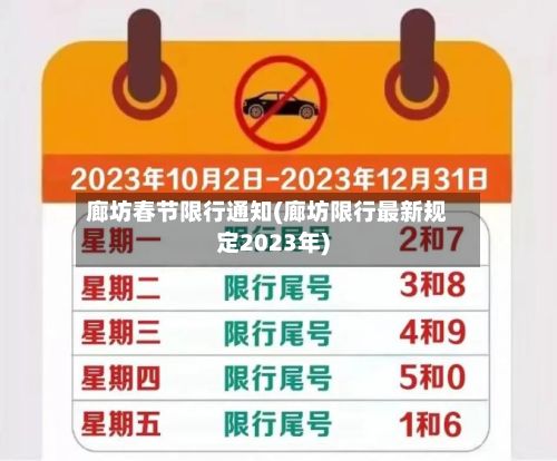 廊坊春节限行通知(廊坊限行最新规定2023年)-第2张图片