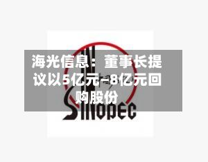 海光信息：董事长提议以5亿元—8亿元回购股份-第2张图片
